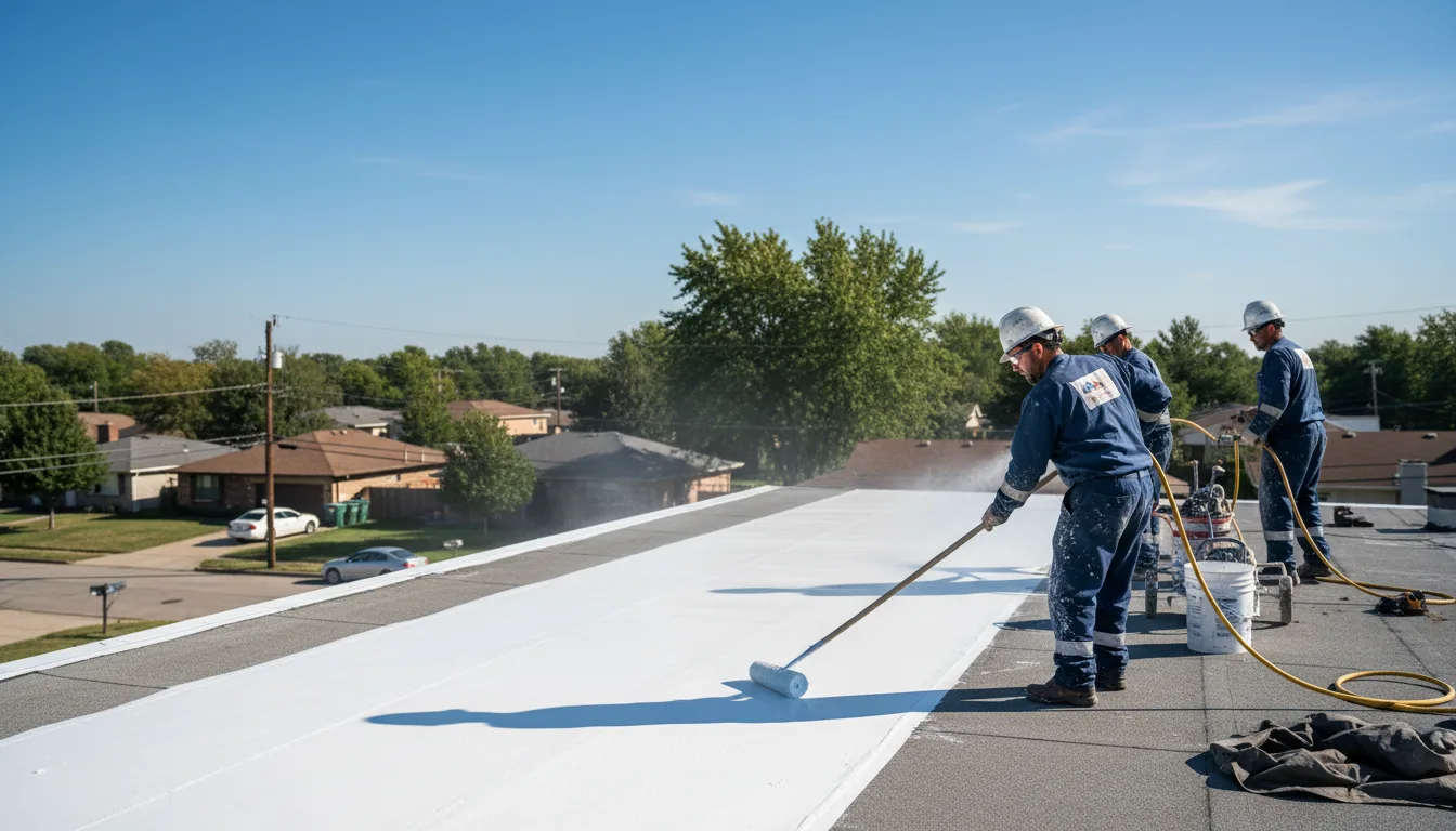 Commercial roof coating in Erie, MI near me